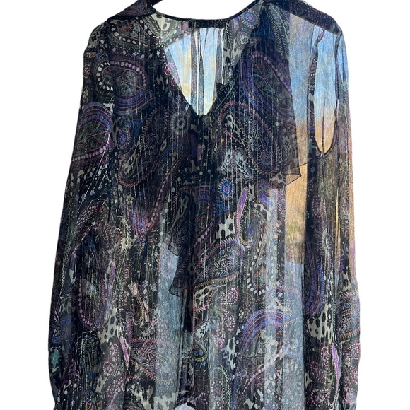 Roberto Cavalli Woman Silk Woven Blouse. Size 48 - Picture 4 of 11
